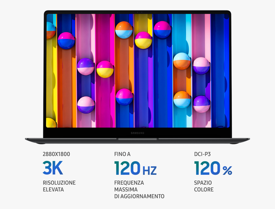 img8-GalaxyBook5Pro-mobile Galaxy Book5 con display Dynamic AMOLED 2X touchscreen ad alta risoluzione e colori vividi