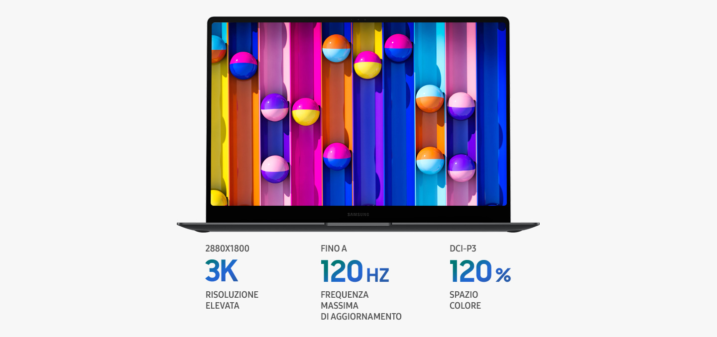 img8-GalaxyBook5Pro Galaxy Book5 con display Dynamic AMOLED 2X touchscreen ad alta risoluzione e colori vividi