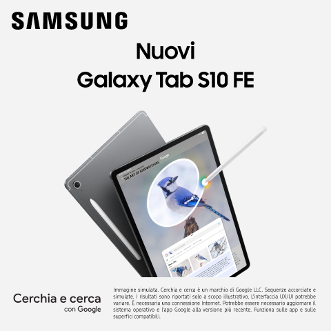 480×480 Vista frontale del Samsung Galaxy Tab S10 FE