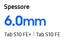 img6-galaxy-tab-s10-fe-txt Spessore di Tab S10 FE+ e Tab S10 FE di 6.0mm
