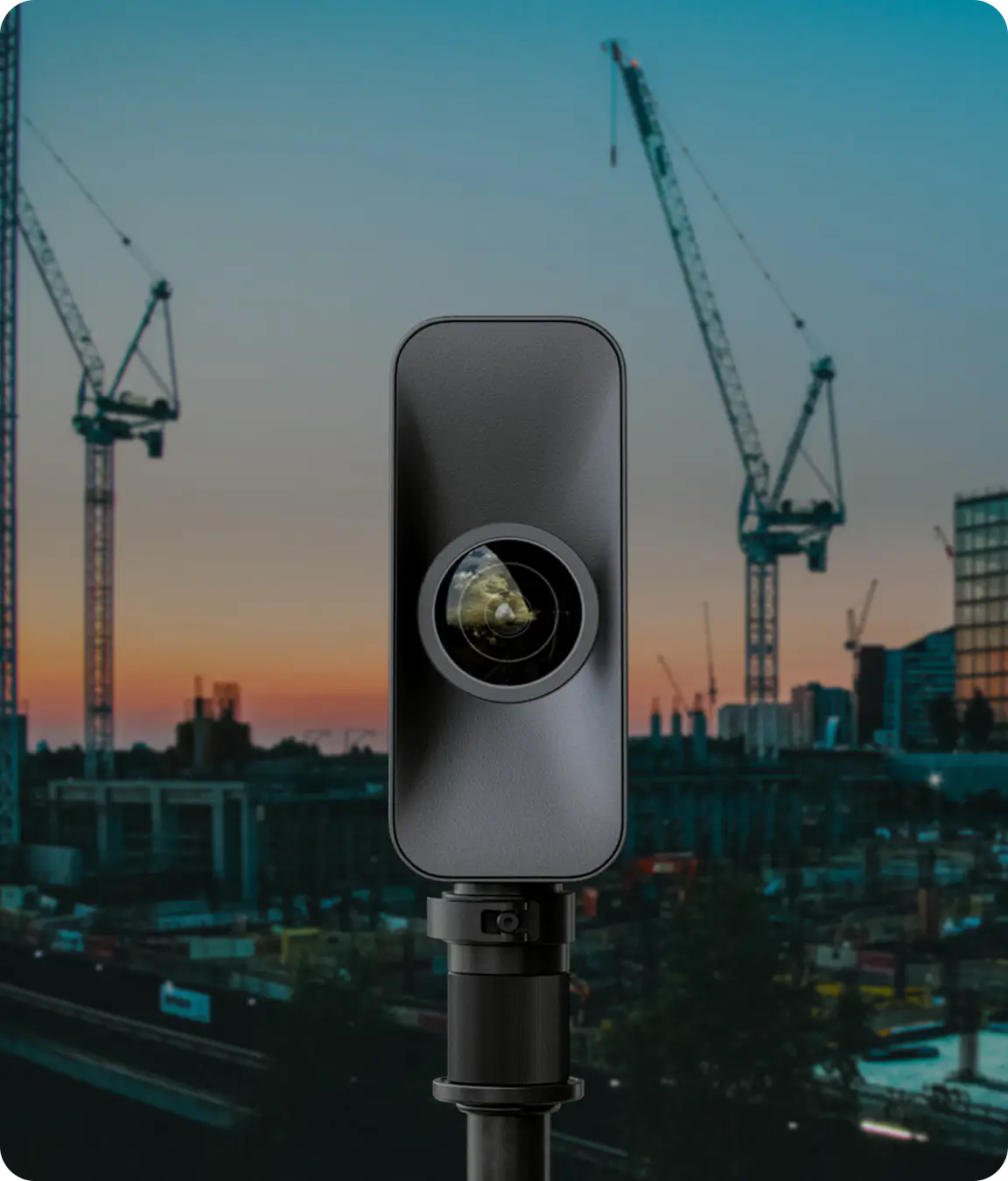 Fotocamera Pro 3 in un cantiere edile
