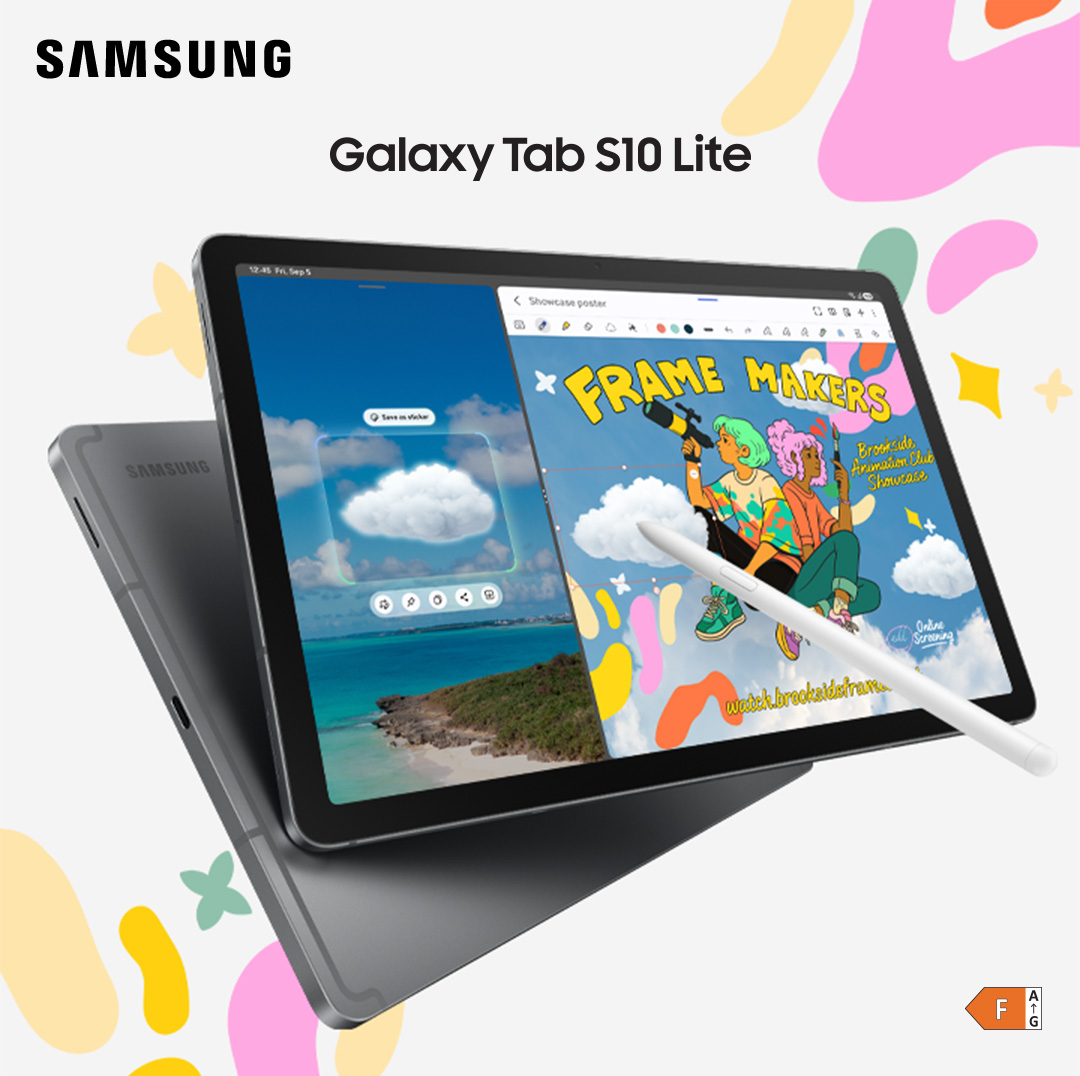 Vista frontale del Samsung Galaxy Tab S10 FE