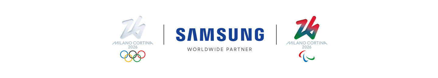 logo samsung e loghi olimpiadi milano cortina 2026