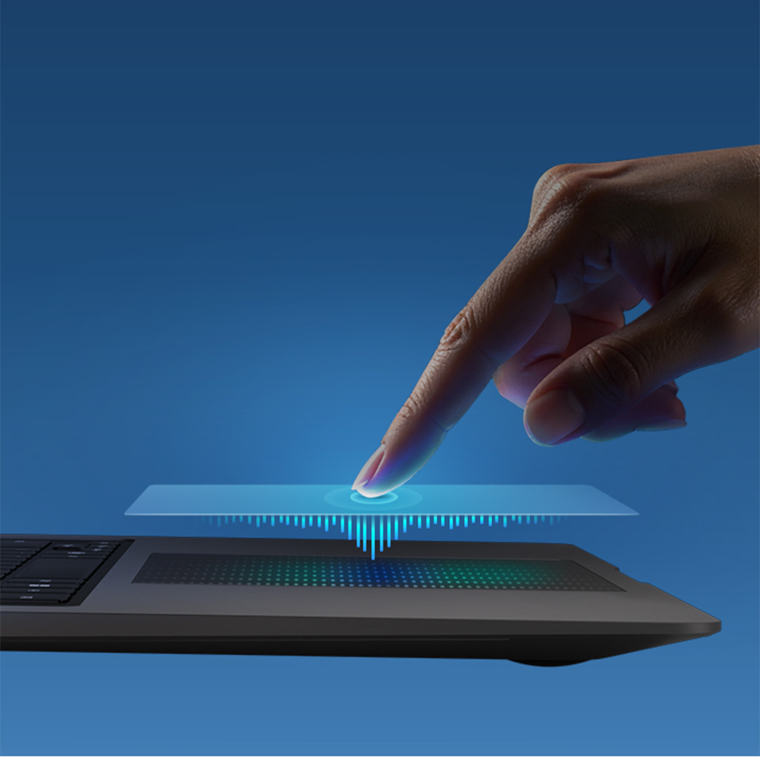 Touchpad preciso del Galaxy Book6 Pro con controllo multitouch